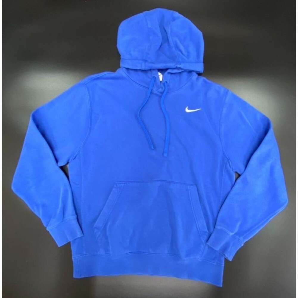 Nike Men's Small Blue Pullover Hoodie CJ1611-493 Swoosh Sweatshirt